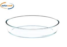 ROSTIERA OMEGA OVALE IN VETRO TRASPARENTE 21X14XH5CM