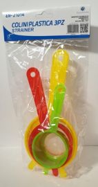 COLINI IN PLASTICA 4 PEZZI COLORATI