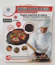 GRIGLIA DOPPIA FACCIA DIAM 28 CM
