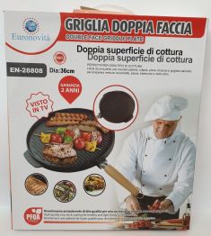 GRIGLIA DOPPIA FACCIA MAXI DIAM 36 CM