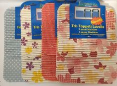 TAPPETO LAVELLO 3 PEZZI ANTISCIVOLO ANTIMUFFA