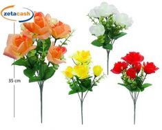 MAZZETTINO PICCOLO ROSE APERTE D20XH35CM COL ASS