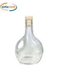 BOTTIGLIA IN VETRO TRASPARENTE BASQUAISE 250CC CON MANICO TS