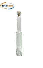 BOTTIGLIA IN VETRO TRASPARENTE SILVER QUADRA DA 100 CC