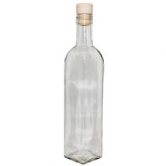 BOTTIGLIA IN VETRO TRASPARENTE 500cc