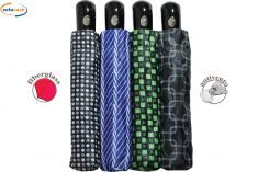 OMBRELLO MINI AUTOMATICO FIBERGLASS 30CM TINTA UNITA E SCOZZ