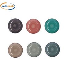 PIATTO FRUTTA CERAMICA COLORATA CORAIL D19XH2CM 6COL ASS