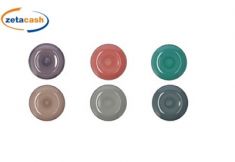 PIATTO FONDO CERAMICA COLORATA CORAIL D27XH3CM 6COL ASS