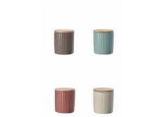 BARATTOLO CERAMICA CON COP BAMBOO DEC LIU D9XH10 3ASS