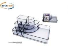 PORTACOSMETICI IN PLASTICA TRASPARENTE 7 VANI