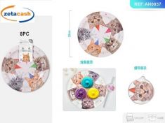PIATTI CARTA MONOUSO 8 PEZZI FANTASIA GATTINI 23CM
