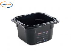CONTENITORE PER ALIMENTI IN ABS NERO GN 1/6 100mm