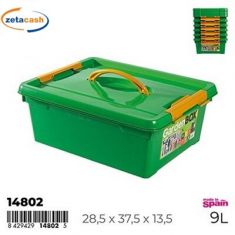 CONTENITORE GARDEN BOX IN PLASTICA VERDE 9LT