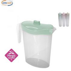 CARAFFA OVALE CON COPERCHIO 1 5 LT COL ASS