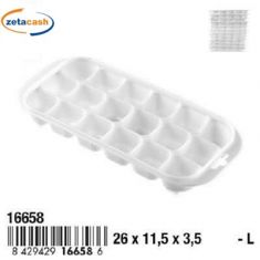 STAMPO PER CUBETTI GHIACCIO 18POSTI IN PLASTICA