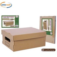 CONTENITORE IN CART MULTIUSO MARRONE 36X28XH16 CM