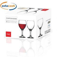 CALICI 6 PEZZI EMPERADOR IN VETRO