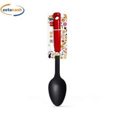 CUCCHIAIO JOY IN NYLON NERA CON MANICO ROSSO 30CM