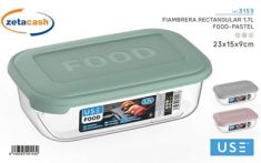 PORTAPRANZO RETTANGOLARE PLASTICA COL PAST ASS 1700ML