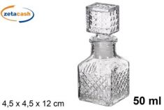 BOTTIGLIA PER LIQUORI IN VETRO DECORATO DOHA 50 ML