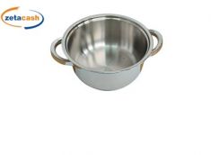 CASSERUOLA 2 MANICI ACCIAIO INOX INDUZIONE BAVARIA 16CM
