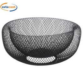 Kela - Cestino per frutta Prato, in acciaio inox, 20 x 18 cm, colore: Argento, 20 x 20 x 18 cm