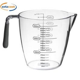 TERBOLD Brocca Graduata 1 Gallone (3,785 Litri) - Confezione Da 3 - Plastica Infrangibile, Beccuccio Versatore, Manico Rinforzato