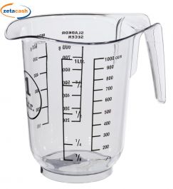 Excelsa Rainbow Caraffa Graduata 1 Litro – In Polipropilene, Colore Verde, Lavabile In Lavastoviglie, Ideale Per Acqua E Bevande