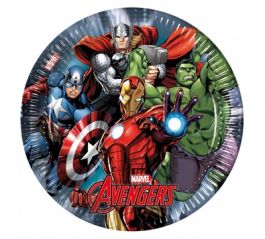 PIATTO FONDO IN PLASTICA RIGIDA AVENGERS 20 CM
