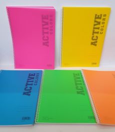 QUADERNO ACTIVE COLORS SPIRALATO MAXI 5MM.