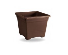 Whitefurze Vaso Quadrato Veneziana In Plastica - 30 Cm, Colore Nero, Per Piante Da Interno Ed Esterno, 2 Pezzi