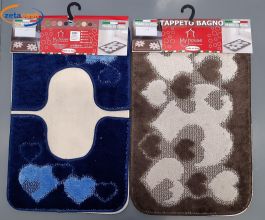 A.Monamour Set Tappeti Bagno 3 Pezzi Completo Giallo