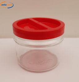 Vaso in vetro ortes con tappo a vite in plastica 5000ml
