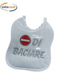 BAVETTA COTONE SCRITTA DIVIETO DI BACIARE ASS