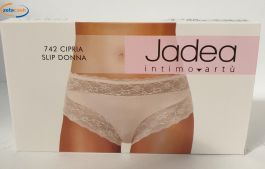 JADEA 6 Pezzi Slip Donna con Pizzo Art. 791 (6 Pezzi Bianco, 6