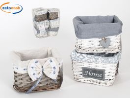 Cachepot In Vimini Trecciato Bianco - Diametro 16cm, Altezza 14cm, Interno Rivestito - Foto 9